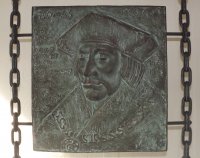 Bronze-Flachrelief der Bildhauerin Hilde Schürk-Frisch