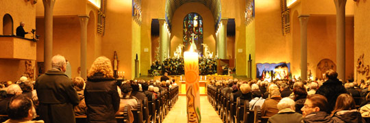 Kirche St. Michael Saarbrücken Innenaufnahme